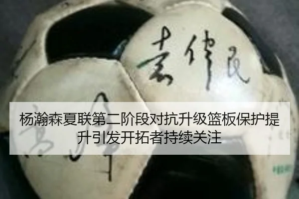 杨瀚森夏联第二阶段对抗升级篮板保护提升引发开拓者持续关注